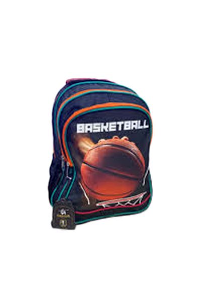 Sentor 3 Compartment Primary School School Backpack and Lunch Box Basketball Green