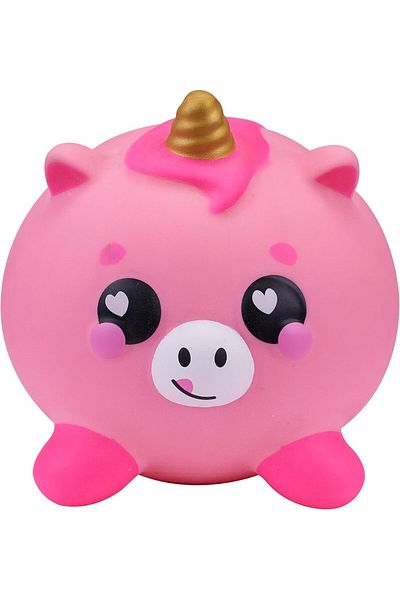 Smooshzees Luvzees, Zappy, Pink Unicorn, Collectable Characters, Supersoft, Cuddly and Squishy