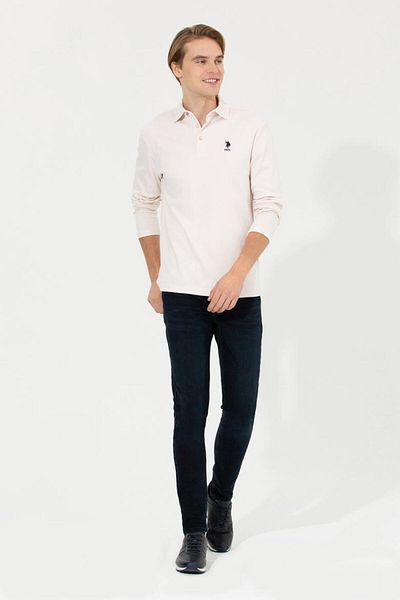 U.S. Polo Assn. Ανδρικό φούτερ σε μπεζ χρώμα