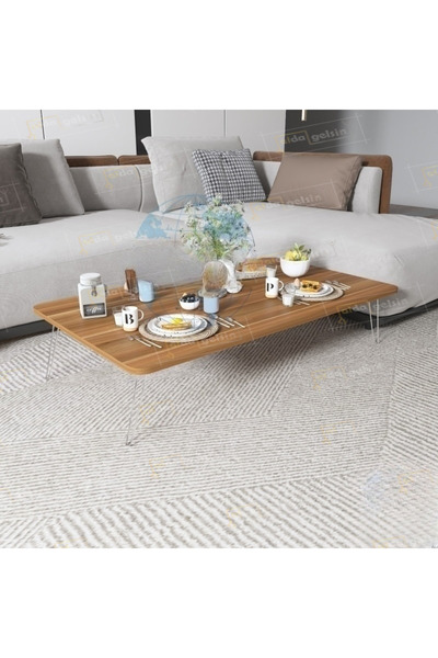 aldagelsin Modern Dikdörtgen Katlanabilir Ayaklı Yer Sofrası