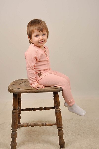 Peki Add 5 Pay 4 Kids Waffle Cotton Leather Set - Gift with Wooden Buttons 15017