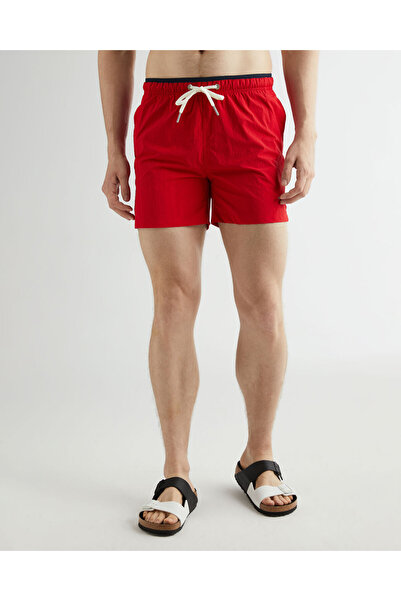 Gant Erkek Kırmızı Regular Fit Mayo Şort