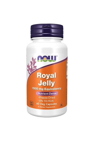 Now Royal Jelly, 1500 Mg, 60 Veg Capsules