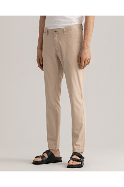 Gant Erkek Bej Slim Fit Hallden Pantolon