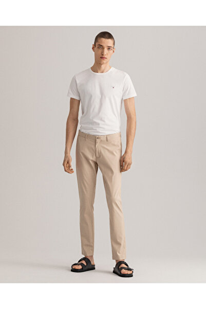 Gant Erkek Bej Slim Fit Hallden Pantolon