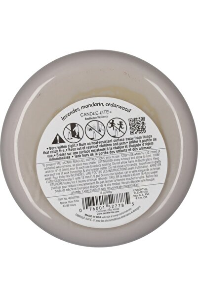 Candle-Lite Essential Elements Aromatic Fougere Scented Jar Candle 15oz