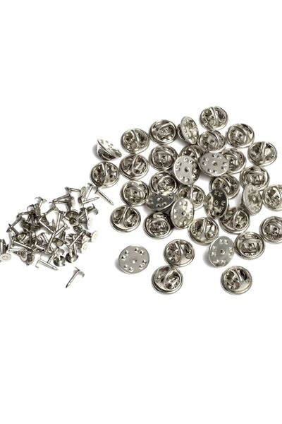 FlowerAksesuar 100 ADET -  Broş İğnesi, Rozet İğnesi, Broş Yaka İğnesi, Rozet...