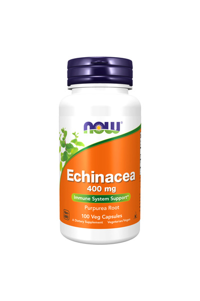 Now Echinacea, 100 Veggie Capsules, 400 mg