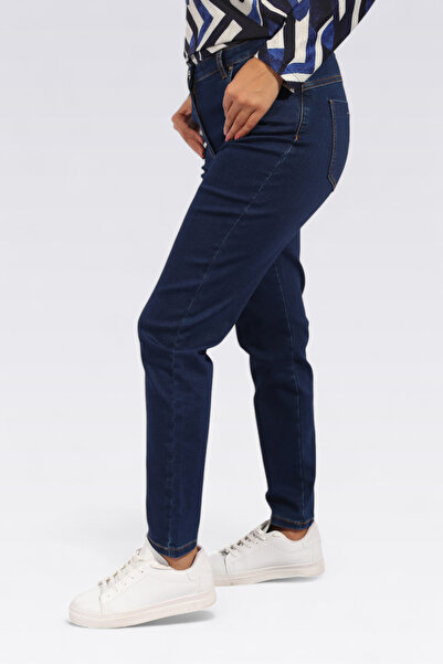 TOLGA SARAÇOĞLU 30232 LACİVERT DAR PAÇA KOT PANTOLON