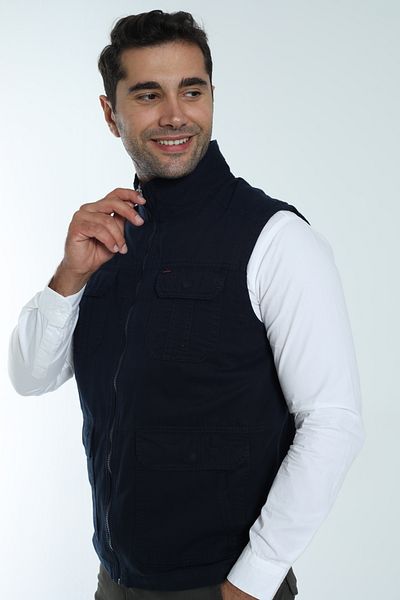 Cordial Men's Seasonal Vest 100% Cotton Lined Six Pockets