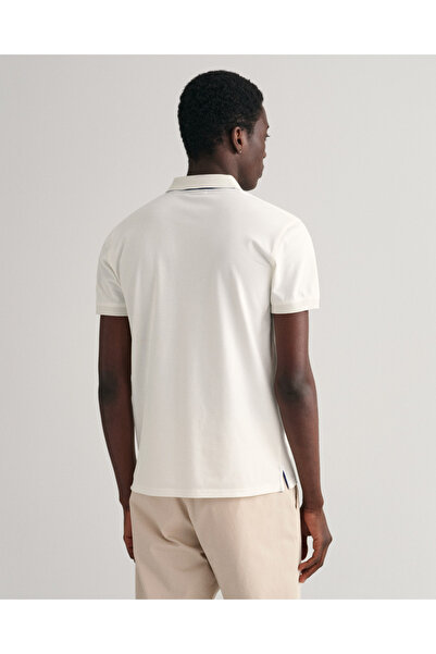 Gant Erkek Krem Slim Fit Polo
