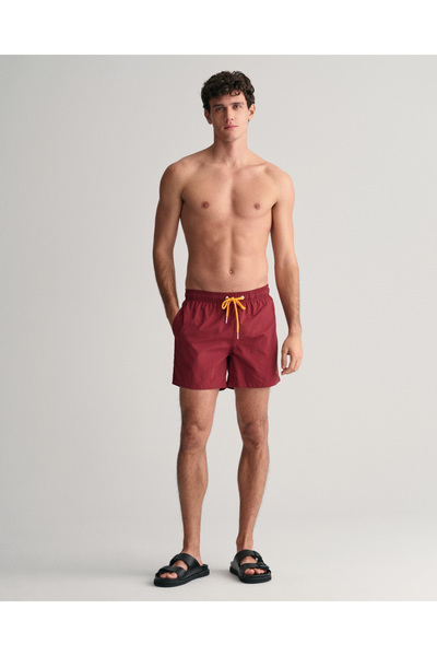 Gant Erkek Bordo Regular Fit Mayo Şort