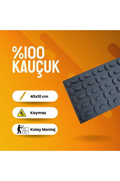 Genel Markalar Kaymaz Merdiven Basamakları 6'lı Paket Siyah Güvenli ve Dayanıklı