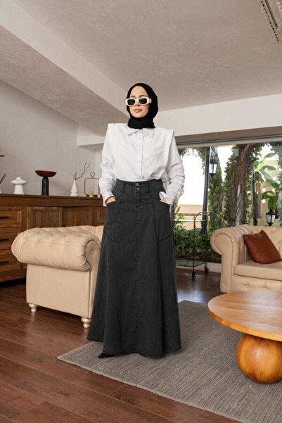 Neways 2195- Smoked Denim Mevlana Piece Skirt