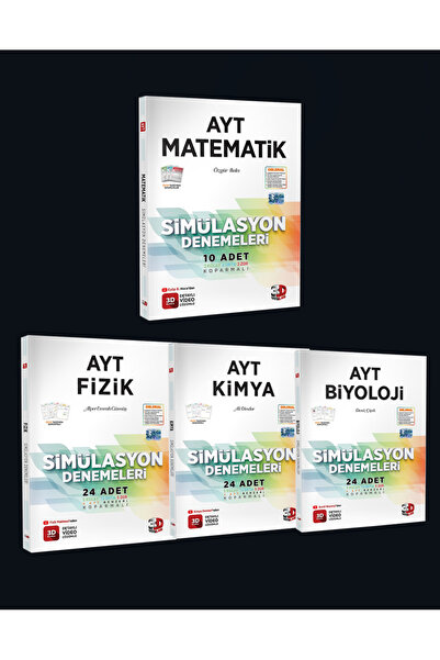 3D Yayınları 3D Yayınları Ayt Matematik, Fizik, Kimya, Biyoloji Branş Deneme ...