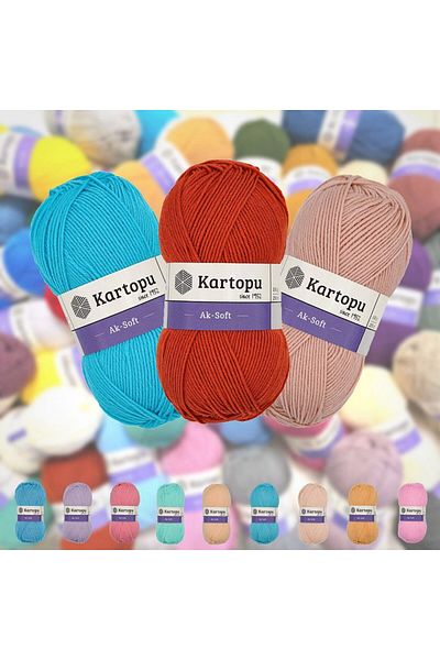 Kartopu Κωδικός χρώματος Aksoft Hand Knitting Yarn: Σκούρο καφέ K890