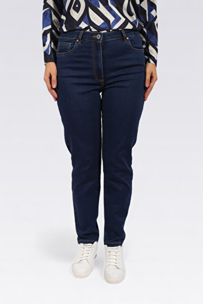 TOLGA SARAÇOĞLU 30232 LACİVERT DAR PAÇA KOT PANTOLON