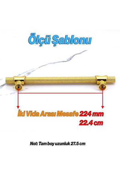 Badem10 Arsin Gold Metal Aur 224 Mm Mobilier Bucătărie Sertar Dulap Mâner Dulap Mâner