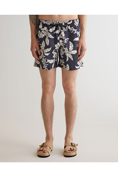 Gant Erkek Lacivert Regular Fit Desenli Mayo Şort