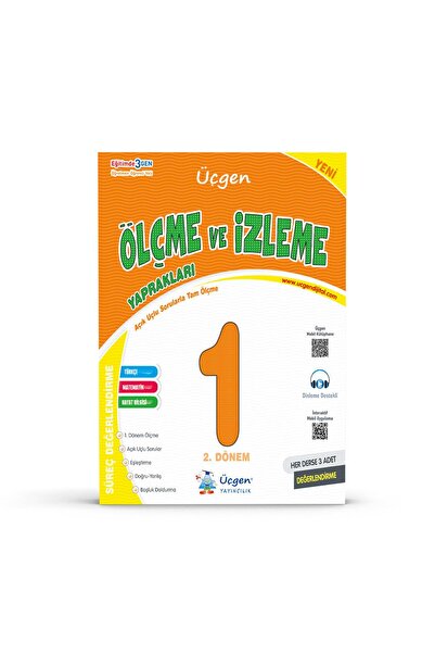 Üçgen Yayıncılık 1.SINIF – SÜREÇ ve ÖLÇME DEĞERLENDİRME – Sınav Kitabı – Her Ders için 3 Sınav – Tam Ölçme Yaprakları