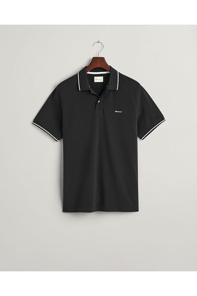 Gant Ανδρικό μαύρο Polo Regular Fit