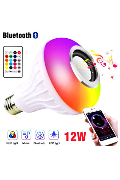 gaman LED Ampul E27 RGB Renk Değiştiren Uzaktan Kumanda kontrollu Bluetooth M...