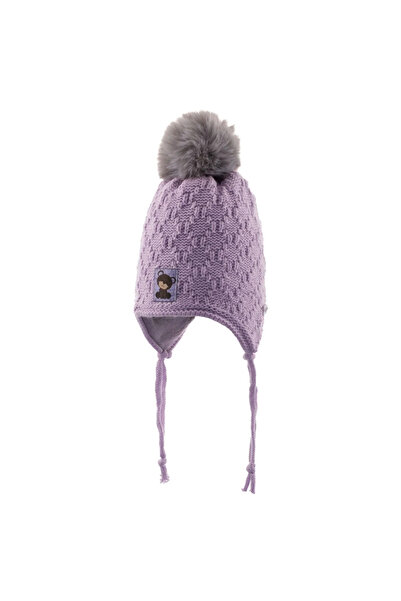 Kitti قبعة صغيرة للفتيات الصغيرات من عمر 0 إلى 12 شهرًا - أرجواني