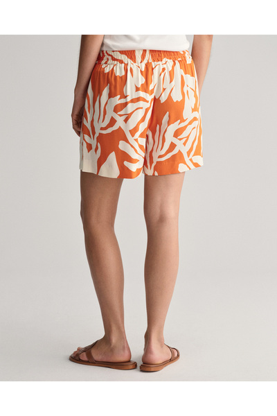Gant Kadın Turuncu Desenli Şort