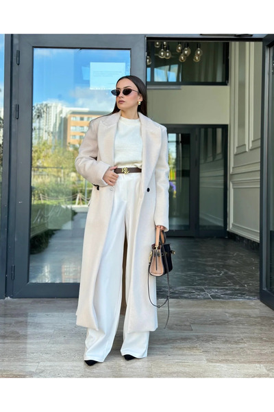 My Blog Stone Special Cashmere Textured Long Coat-54446