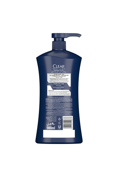 Clear Male Shampoo 3-in-1, 900ml