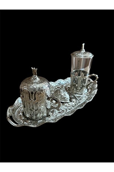 LeesHome Damat Sunum Seti Gümüş Renk Şehzade