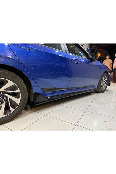 HasAkman Honda Civic Fc5 Typer Yan Marşpiyel Seti Mat Siyah Plastik