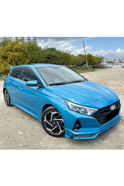 HasAkman Hyundai i20 Ön Ek Karlık Mat Siyah Plastik 2019+