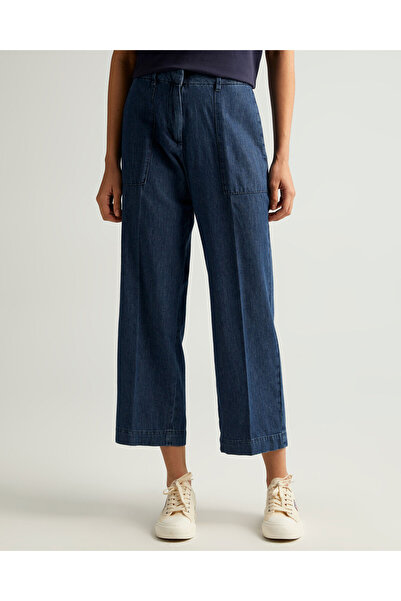 Gant Kadın Lacivert Relaxed Fit Pantolon