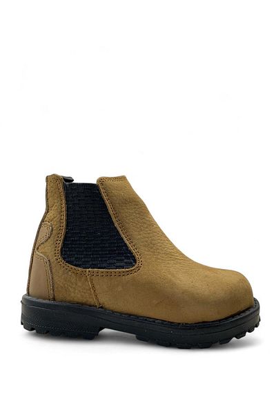 Tuğba Ortopedi 115 Orthopedic 100% Genuine Leather Unisex Baby Tan Nubuck Boots