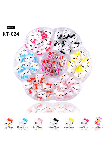 Venalisa Protez Tırnak Nail Art Süslemeleri Figürler Tırnak Charm KT-024