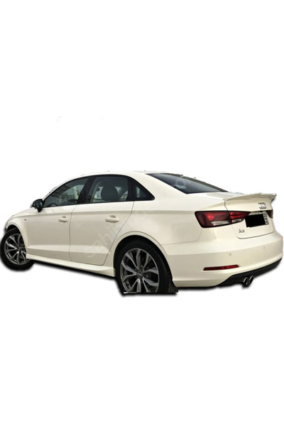 MKG Otomotiv Audi A3 8V Sedan Uyumlu  Yan Marşpiyel Seti Mat Siyah Plastik 2 ...