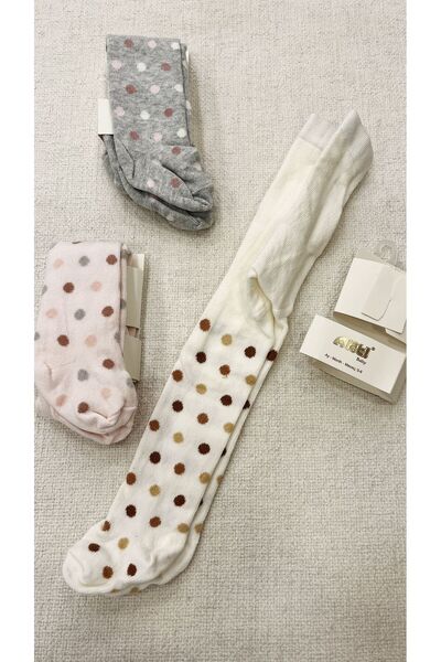 Katamino طقم جوارب طويلة للفتيات الصغيرات مكون من 3 قطع