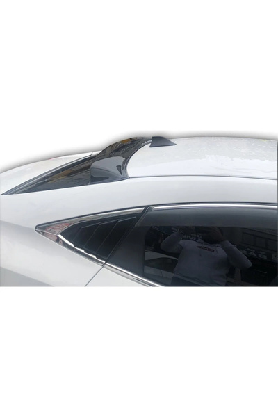 MKG Otomotiv Civic Fc5 Uyumlu Cam Üstü Spoiler Parlak Siyah Plastik Spoyler