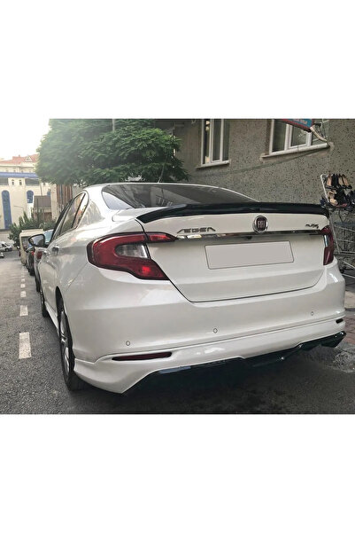HasAkman Fiat Egea Spoiler Parlak Siyah Plastik Spoyler