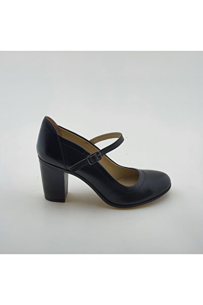 VİNİCCİ AYAKKABI Women's Black Genuine Leather Shoes