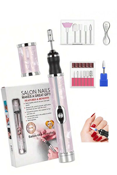 MOBEE Yeni Nesil 13 in 1 Şarjlı Tırnak Törpüsü Tırnak Frezesi Seti Manikür ve...