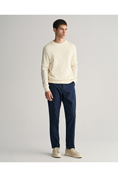 Gant Men's Navy Blue Slim Fit Trousers
