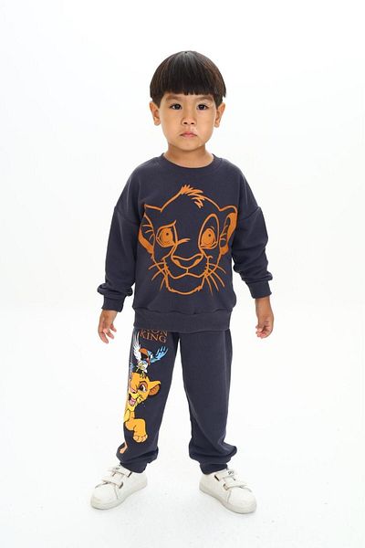 My Kids Wear Non-Raised Patterned Three Thread Set for Boy