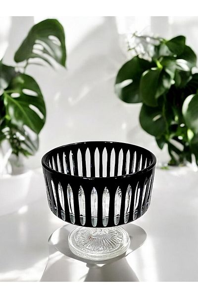 Paşabahçe 100% Handcrafted Crystal Cutting Presentation Bowl - 19 cm