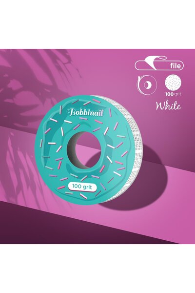 STALEKS Pro Plastik Bobin Için Expert Yedek Beyaz Bant Törpü Bloğu, 100 Grit