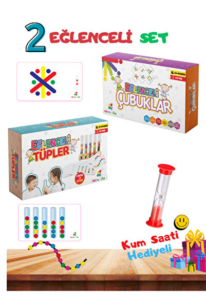 2 FUN EDUCATIONAL SETS IN ONE (HOURGLASS WITH GIFT)