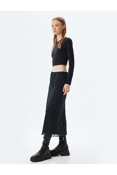 Koton Polka DoT Tulle Midi SkirT - ElasTic WaisT