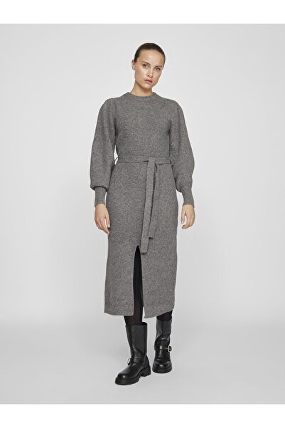 VILA Strickkleid Langarm