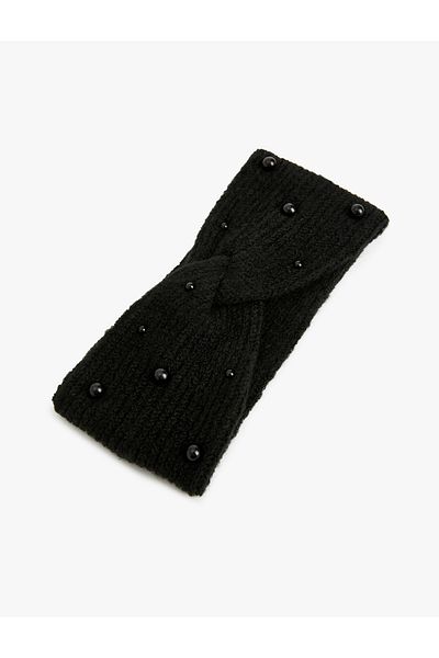 Koton Bead Detailed Plush Hair Band